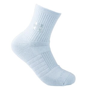 U-State Embroidered Crew Socks in gray